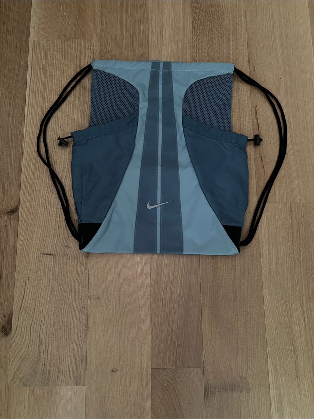 Nike Blue and Dark Blue Drawstring Gym Sackpack